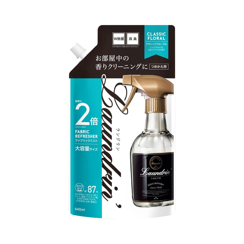 란도린 패브릭 미스트 섬유탈취제 클래식 플로럴 리필 640ml(2회분)