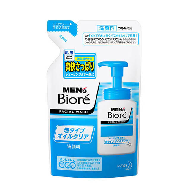 맨즈 거품 클렌징 폼 오일클리어 리필 130ml