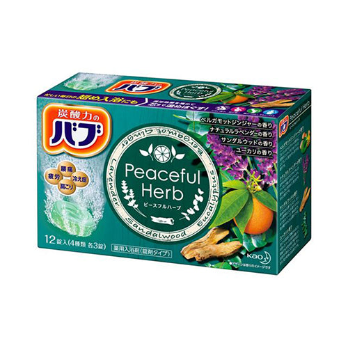 바브 입욕제 피스풀허브 12정입