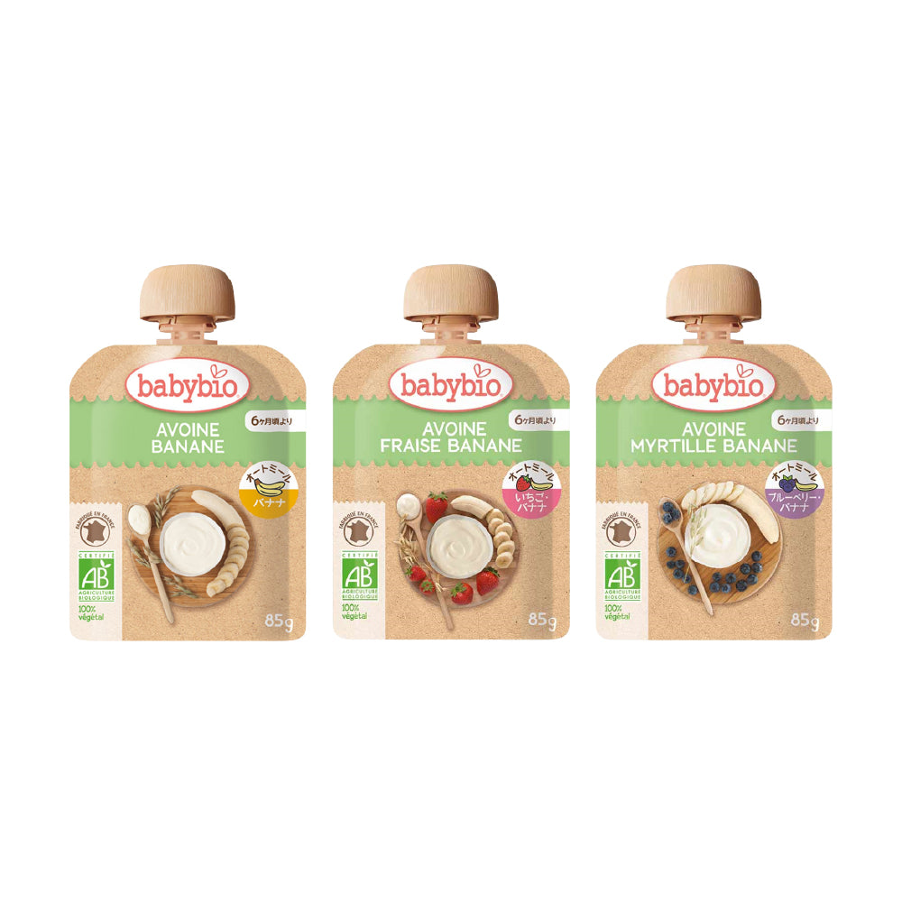 [베이비바이오] 오가닉 베이비 오트밀 85g 3종 시리즈 (6개월~)