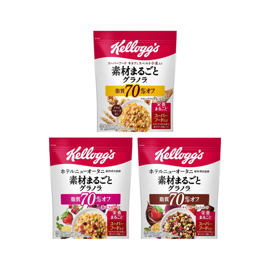 [켈로그] 마루고토 그래놀라 당질 70% OFF 3종 시리즈