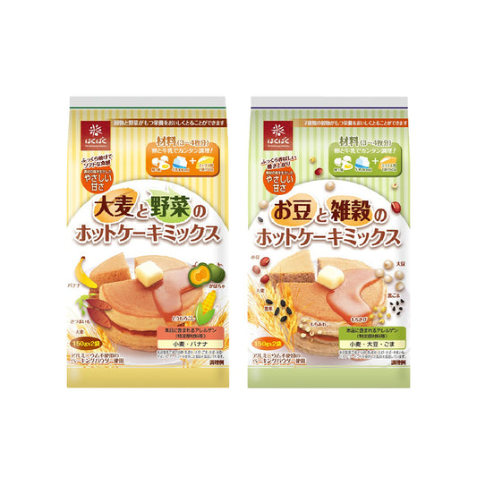 [하쿠바쿠] 야채가 들어간 핫케이크 믹스 300g 2종 시리즈