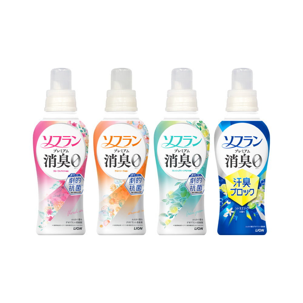 [라이온] 소프란 프리미엄 탈취 섬유유연제 480ml 4종 시리즈