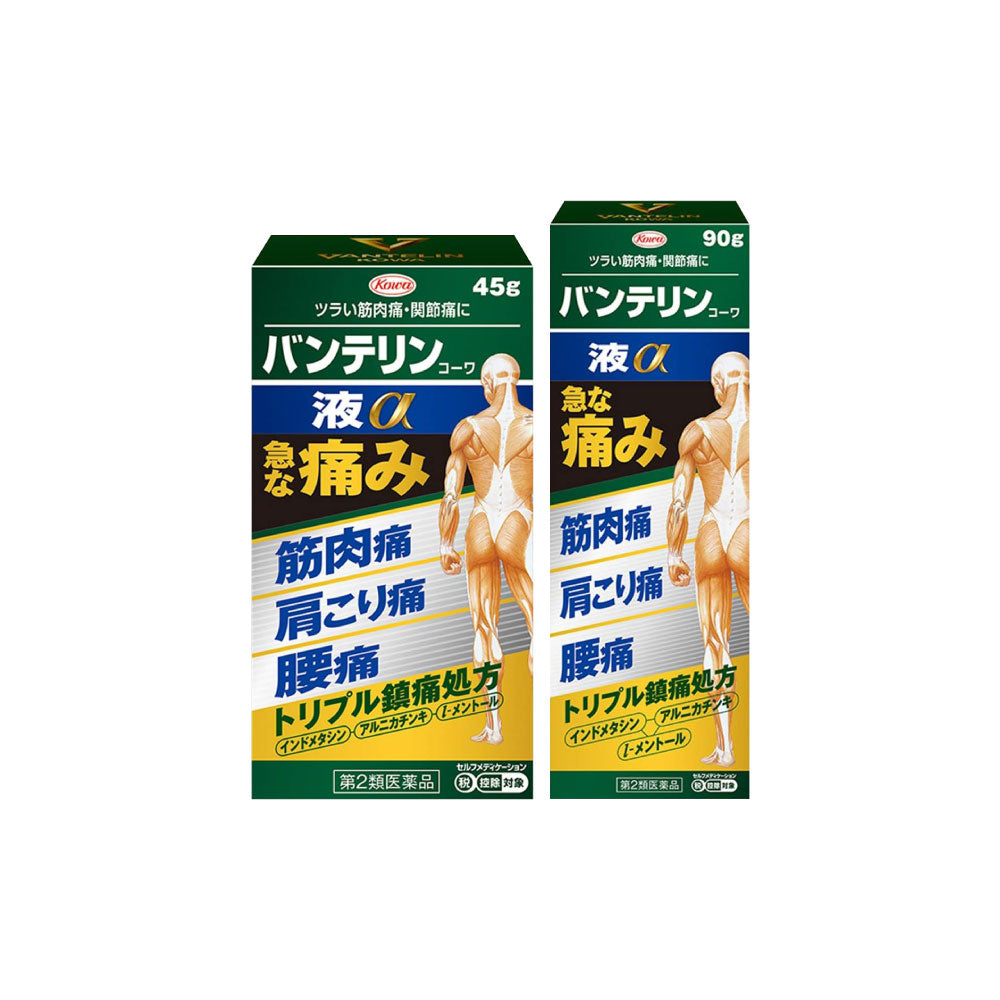 [코와] 반테린 바르는 파스 액체 알파 시리즈(45g/90g)