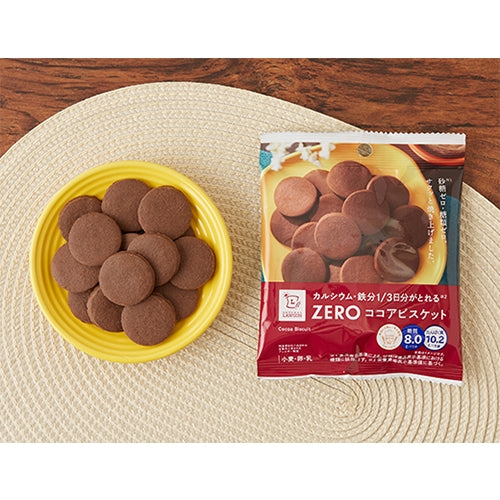 [로손] 칼슘, 철분 1/3일분 함유 설탕, 당질 ZERO 코코아 비스킷